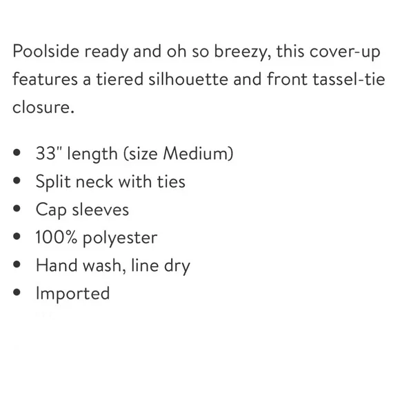 NWT Robin Piccone White Swim Coverup - Picture 15 of 15